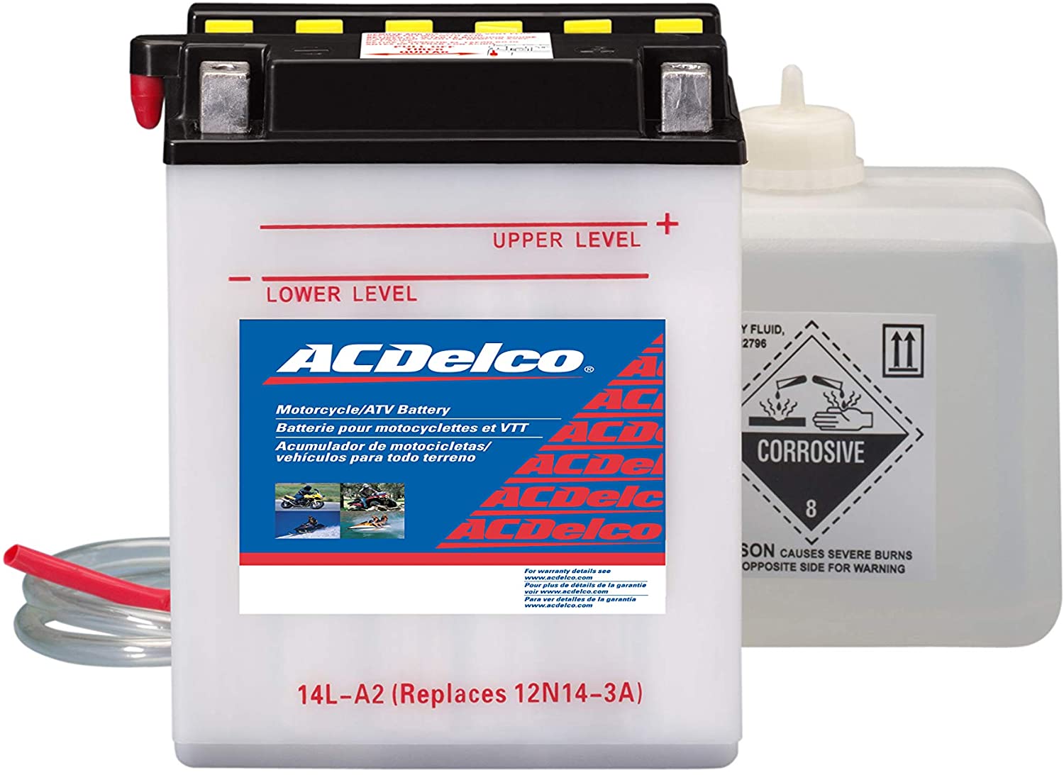 ACDelco AB14LA2 Specialty Conventional Powersports JIS 14L-A2 Battery