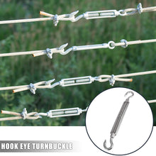 X AUTOHAUX 3pcs M10x1.5 Car 304 Stainless Steel Hook and Hook Turnbuckle Wire Rope Tension