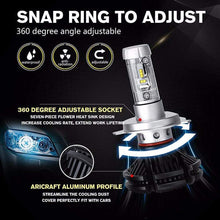 Alla Lighting 2017 X3 Newest 6000lm DIY 3 Colors White Gold Yellow Ice Blue Xtremely Super Bright High Power ZES Chips Mini H11 H8 H9 LED Headlight Conversion Kits Bulbs - 2 Year Warranty (H11)