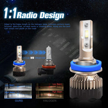 H11 LED Headlight Bulb, CAR ROVER 60W 12000Lumens Extremely Bright 6000K H8 H9 CSP Chips Conversion Kit