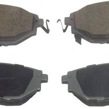 Wagner ThermoQuiet QC1078 Ceramic Disc Pad Set With Installation Hardware, Front