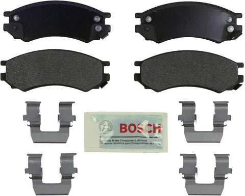 Bosch BE507H Blue Disc Brake Pad Set with Hardware for Select Saturn SC, SC1, SC2, SL, SL1, SL2, SW1, and SW2 Vehicles - FRONT