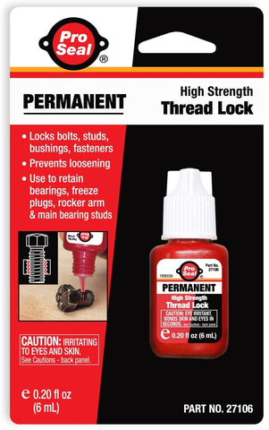 Pro Seal 27106 Pro-Lok Permanent Thread Lock. 6 ml.