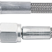 Allstar Performance ALL46304-18 18" 3 Braided Line -3 Straight/-3 90 Degree Tube Style, 1 Pack