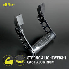 Bully BBS-1101S Black Bull Series Universal Truck Aluminum Adjustable Side Hoop Step Single Piece Black Powder Coated Includes Mounting Brackets - Fits Various Trucks from Chevy (Chevrolet), Ford, Toyota, GMC, Dodge RAM and Jeep