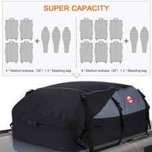 Housewives 20 Cubic ft Car Roof Bag Top Carrier Cargo Storage Rooftop Luggage Waterproof Soft Box Luggage Outdoor Water Resistant for Car with Racks,Travel Touring,Cars,Vans, Suvs