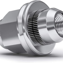 White Knight 5306 Chrome M12x1.25 OEM Factory Style Mag Lug Nut with Washer, 4 Pack