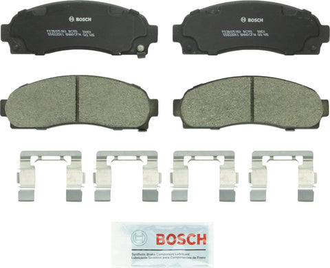 Bosch BC913 QuietCast Premium Ceramic Disc Brake Pad Set For 2005-2006 Chevrolet Equinox; 2006 Pontiac Torrent; 2002-2007 Saturn Vue; Front