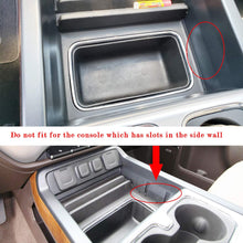 JDMCAR Hidden Compartment Cover Center Console Organizer Tray Compatible with 2014-2018 2019 GMC Sierra 1500 2500HD 3500HD Denali Chevy Silverado Accessories-Upgrade Version