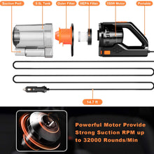 Car Vacuum, CHERYLON Portable Car Vacuum Cleaner High Power 150W/7500Pa for Car Interior Cleaning with Wet or Dry for Men/Women, 14.7 Ft Corded
