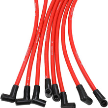 Universal Spark Plug Wire Set - 10.5mm High Performance Kit - Fits Chevy, GM SBC, BBC, Small Block 307, 327, 350, Big Block Engines 427, 454, 496, 502 and more with HEI Distributor - 90 Degree Boots