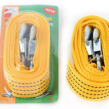 BOKIN B-K0016 BK0002 Strap, 2" Width 3T Heavy Duty Tow Rope with Forging Iron Safety Hooks, 3M Length
