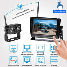 OYT HD 1080P Wireless Backup Camera with 7 Inch DVR Monitor IPS Split Screen High-Speed Rear View Observation System for RVs,Trailers,Trucks,Fifth Wheels IR Night Vision Stable Digital Signals