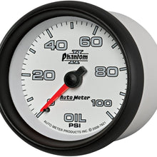 Auto Meter 7821 Phantom II Mechanical Oil Pressure Gauge