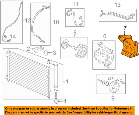 Genuine Honda 38930-5G0-A00 Compressor Bracket