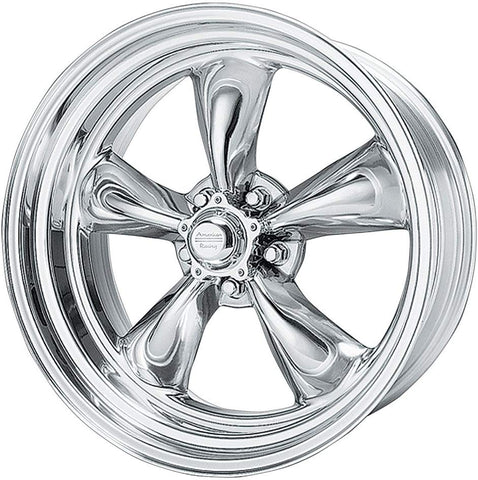 American Racing Hot Rod Torq Thrust II VN515 Polished Wheel (17x7