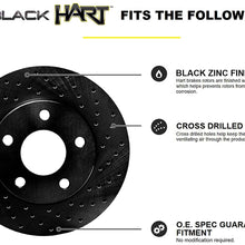 Fit 2007-2010 Mini Cooper Black Hart Full Kit Brake Rotors Kit+Ceramic Brake Pads