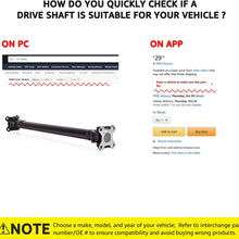 Nifeida 26207629987 Front Drive Shaft Replacement for BMW E90 3Series 325xi 328xi 330xi 335xi 328i 335i xDrive X1 2005-2013 AWD 2.0L 3.0L l4 l6 936-310 Prop Propeller Shaft Assembly OEM (73.8cm/19")