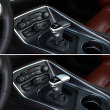 Voodonala for Challenger Gear Shift Knob Cover Trim Accessories for Dodge Challenger Charger 2015 up (Silver)