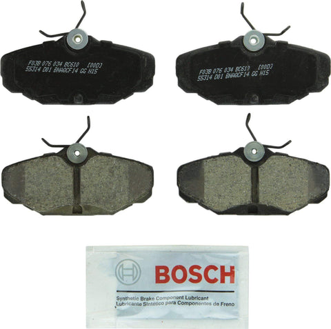 Bosch BC610 QuietCast Premium Ceramic Disc Brake Pad Set For 1993-2007 Ford Taurus; 1993-2002 Lincoln Continental; 1993-2005 Mercury Sable; Rear