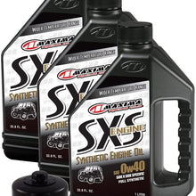 MaximaHiflofiltro SXSSEOCK010 Full Synthetic Side x Side Engine Oil Change Kit for Kawasaki Teryx 4x4/750, 3 L