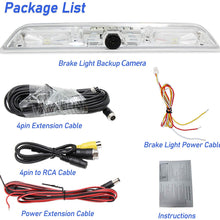 EWAY LED 3rd Third Brake Light Cargo Backup Camera for Ford F150 2015-2020/F250 F350 F450 F550 Super Duty 2017-2021 Rear Lamp High Mount Stop Light Rear View Reverse Hitch Camera