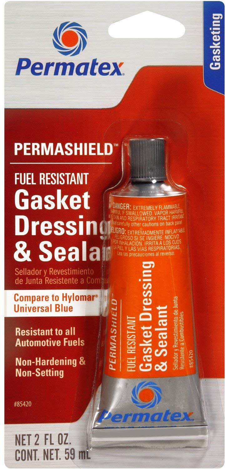 Permatex 85420 2 Pack 2 oz. PermaShield Fuel Resistant Gasket Dressing and Flange Sealant