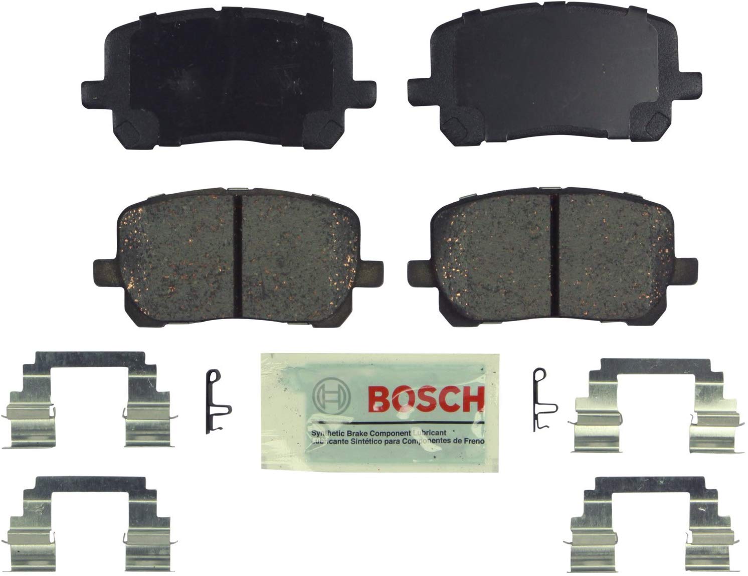 Bosch BE923H Blue Disc Brake Pad Set with Hardware For: Pontiac Vibe; Toyota Corolla, Matrix, Front