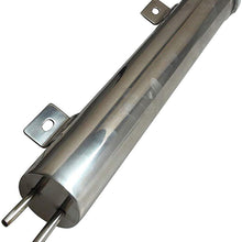 BLACKHORSE-RACING 3" X 9" Radiator Coolant Overflow Puke Tank Polished Stainless Steel 32OZ