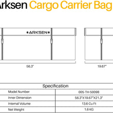 ARKSEN Water Proof Cargo Bag, Cargo Net, Heavy Duty 304 Stainless Steel Hitch Tightener Anti-Rattle Stabilizer, 16FT Ratchet Lashing Straps Combo Set