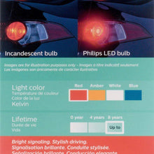 Philips 7440 Ultinon LED Bulb (Red), 2 Pack