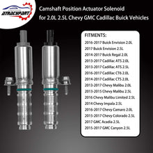 Intake & Exhaust Camshaft Position Actuator VVT Solenoid | for 2.0L, 2.5L Chevy Malibu Impala Colorado, Cadillac ATS, GMC Canyon, Buick Envision & more | Replaces# 12655433, 12655434