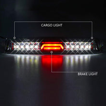 for 99-07 Chevrolet (Chevy) Silverado GMC Sierra 1500 2500 3500 HD Classic, LED Third 3rd Brake Light Reverse Light Rear Cargo Lamp High Mount Stop light Chrome Housing (Clear)