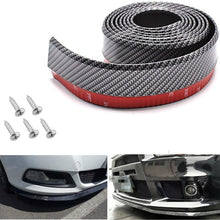 Bigetaige Universal Front Bumper Spoiler, 8.2ft/250cm Universal Carbon Fiber Front Bumper Lip Strip Splitter Spoiler
