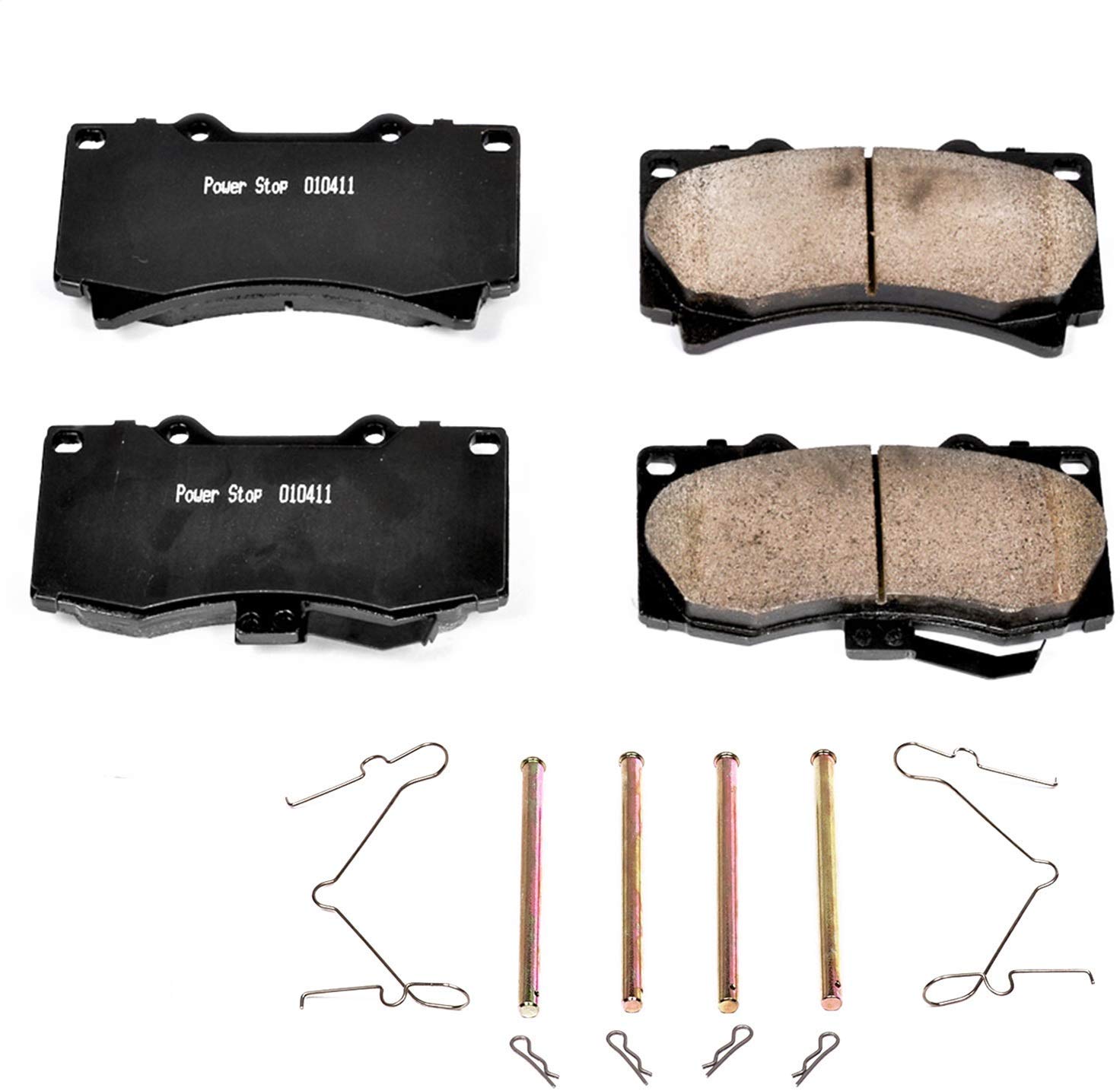 Power Stop 17-1119, Z17 Front Ceramic Brake Pads with Hardware