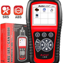 Autel Autolink AL619 Scan Tool with ABS/ SRS Airbag Warning Light OBD2 Scanner, Turn Off Check Engine Light Automotive Diagnostic Tool, Quick Test On The Engine System Scan Tool