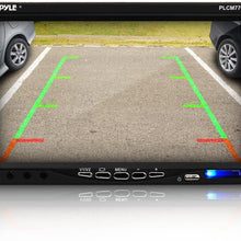 Pyle Backup Rear View Car Camera Screen Monitor System - Parking & Reverse Safety Distance Scale Lines, Waterproof, Night Vision, 170° View Angle, 7" LCD Video Color Display for Vehicles - (PLCM7700)