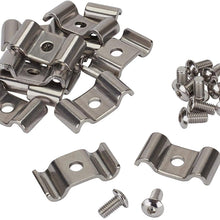 Dual Line Stainless Steel Line Clamps, 3/8-3/16 Inch