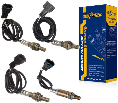 Kwiksen 4pcs Oxygen Sensor Upstream Downstream Oxygen Sensor 1 2 Bank 1 2 Replacement for Nissan Xterra V6 3.3L Auto Trans 2004