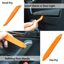 Auto Door Dash Panel Audio Trim Molding Install Removal Tool Kit with FREE Tool Bag 13 Pack, No-Scratch Car Body Radio Interior Upholstery Repair Pry Bar Set, VIWIEU Auto Stereo Modification Tools