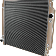 ALLOYWORKS 4 Row Core Aluminum Radiator For 2003-2007 Ford F250 F350 F450 F550 F53 6.0L Turbo Diesel Powerstroke
