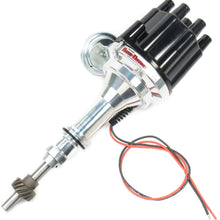 PerTronix D130700 Flame-Thrower Plug and Play Vacuum Advance Black Cap Billet Electronic Distributor with Ignitor II Technology for Ford Small Block