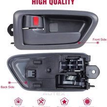 AUTEX 91002/91006 Grey Interior Door Handle Front/Rear Left Driver Side Compatible with Toyota Camry 1997 1998 1999 2000 2001