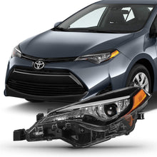 Left Side Projector Headlight Fits 2017 2018 2019 Toyota Corolla LE Eco L LE Models LED Headlamp Driver LH