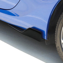 iJDMTOY Left/Right Black Carbon Fiber PP Universal Rear Side Skirt Winglets Diffusers For Car