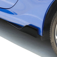 iJDMTOY Left/Right Black Carbon Fiber PP Universal Rear Side Skirt Winglets Diffusers For Car