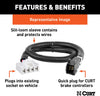 CURT 51525 Quick Plug Brake Controller Wiring Harness, Compatible with Select Chevrolet, GMC, Silverado, Sierra, Tahoe, Suburban, Yukon