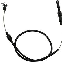 24" STAINLESS BRAIDED THROTTLE CABLE KIT - TUNED-PORT - BLACK