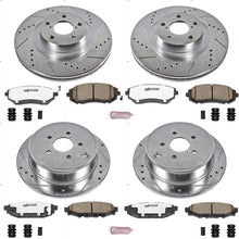 Power Stop K4077-26 Front & Rear Z26 Street Warrior Brake Kit Subaru