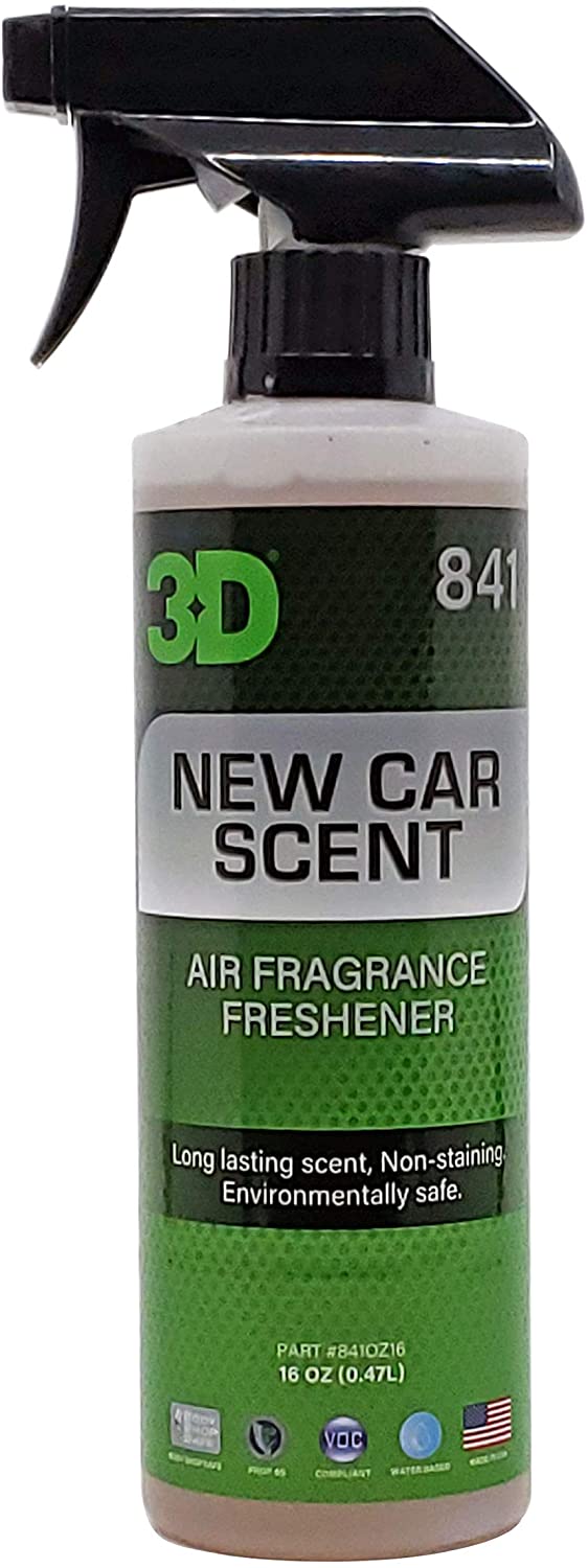 3D A/F (16oz.) | Water Based Odor Eliminator | Made in USA | All Natural | No Harmful Chemicals | Air Freshener (New Car Scent)